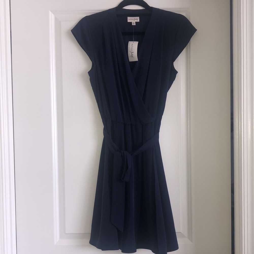 NWT Maison Jules navy blue dress